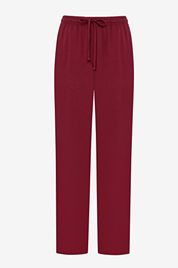 Penti Burgundy Stripe Çok Renkli Pantolon Pijama Takımı