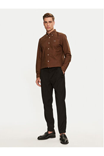 BOSS Mens Shirt 50521996 Brown