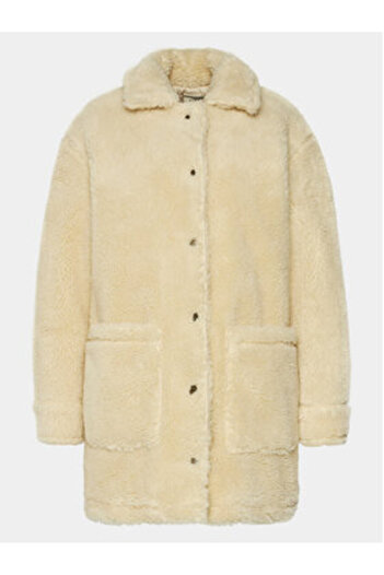 BİLLABONG billabong Women's Sheepskin Coat EBJJK00133 White