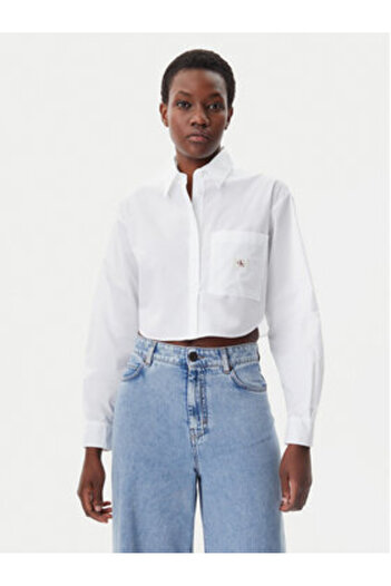 Calvin Klein Jeans Γυναικείο Πουκάμισο J20J225078 Λευκό