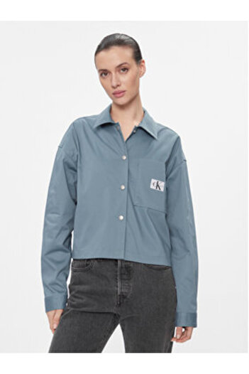 Calvin Klein Jeans Γυναικείο Πουκάμισο J20J223241 Μπλε