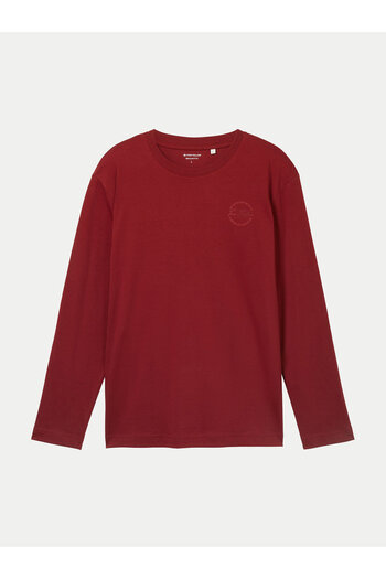 Tom Tailor Men's Longsleeve 1043992 Red