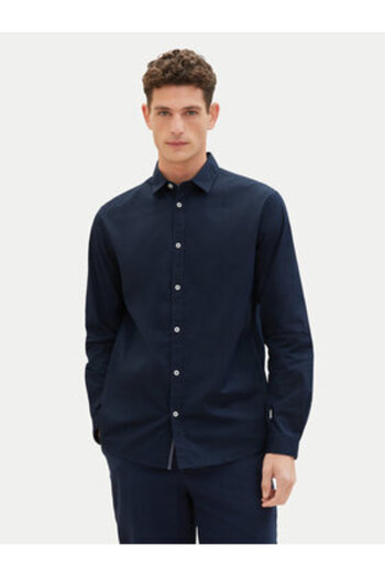 Tom Tailor Men's Shirt 1037435 Navy Blue