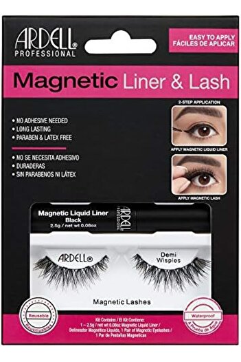 Ardell Magnetic Liquid Liner & Lash - Demi Wispies, Black