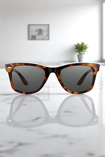 Daniel Klein Leopard Color Wayfarer Men's Sunglasses with Polarized Uv400 Protection Dkg6271C3