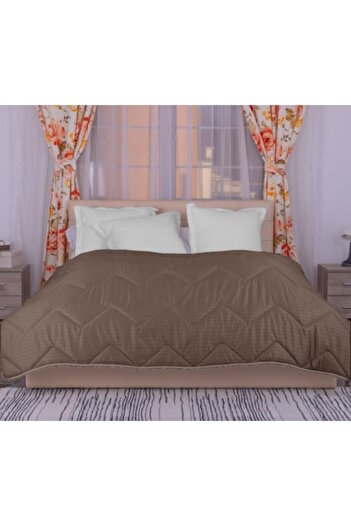 Pucioasa Winter Wool Quilt Polycotton 140X210cm, Pucioasa, Brown