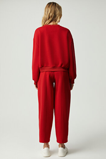 GRIMELANGE MORGANS Γυναικείο Φαρδύ Oversize Κόκκινο Φούτερ