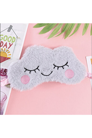 PUFO Sleeping or travel mask, with removable gel, Pufo Magic Cloud, 20 cm, gray