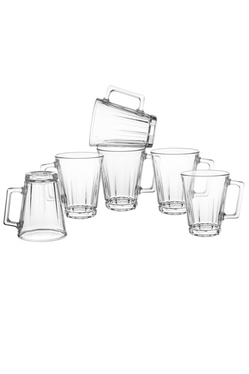 ALSAIF Saif Pure Chinese Glass Tea Cup Set, 250ml
