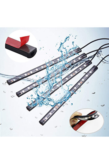 TECHNOMEN Araç İç- Dış LED Ambiyans Işık – USB & Kumandalı Şerit Aydınlatma