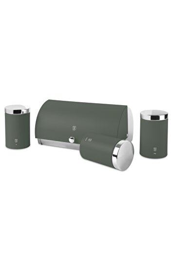 Berlinger Haus Bread box set with 3 containers Green Matt Berlinger Haus BH 6833