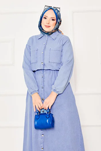 EBRUTESETTÜR Φόρεμα με τζιν Σετ Hijab