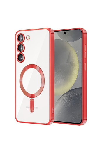 Techsuit Case for Samsung Galaxy S23 Plus - Techsuit Luxury Crystal MagSafe - Red