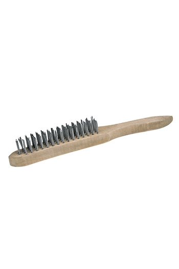 MEGA Wire Brush With Wooden Handle / 3 Rows