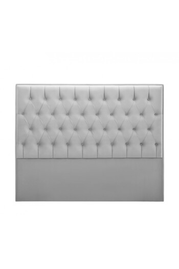 soufa dibaj H100 | Velvet headboard - Light Grey