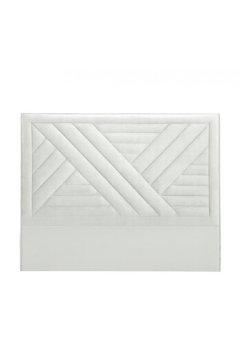 House One H009 | Velvet headboard - White