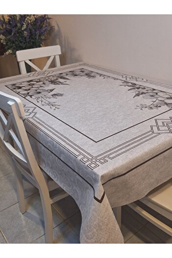 Başak Ev Tekstili Dora Pano Fiber Based Pvc Oilcloth - Patterned Erasable 120 X 155 Ready Table Cloth