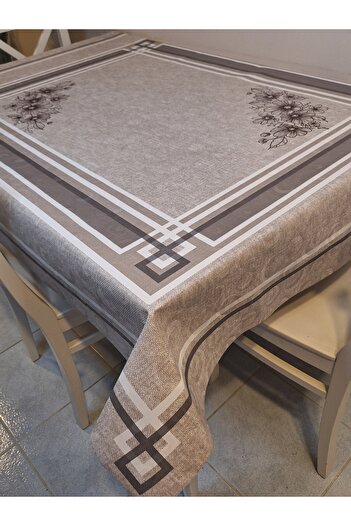 Başak Ev Tekstili DORA PANO Elyaf Tabanlı Pvc Muşamba - Desenli Silinebilir 120 X 140 Hazır Masa Örtüsü