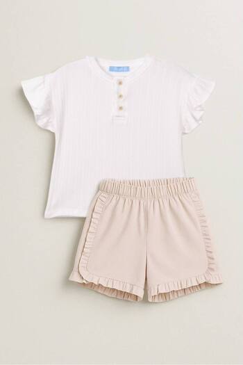 Fidekids Girl's Summer Woven Shorts Set