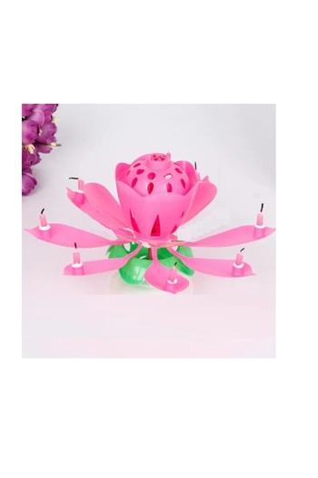 Generic Lotus Flower Birthday Candle with Music No Batteries Required