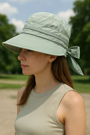 LAGRANZE Women's Wide Brim Open Top Zip Visor Sun Hat Brim Beach Hat