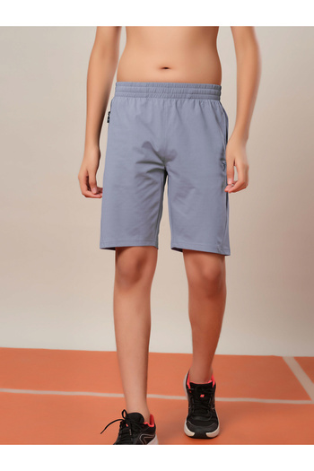 Technosport By Styli Boys Color Block Elasticated Waistband Shorts