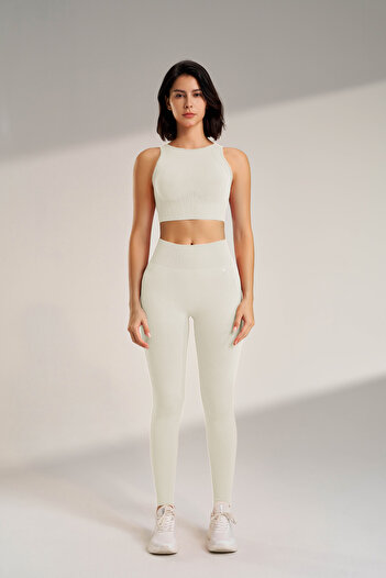 voilaromania Women's set of shaping tights, push-up and crop top
