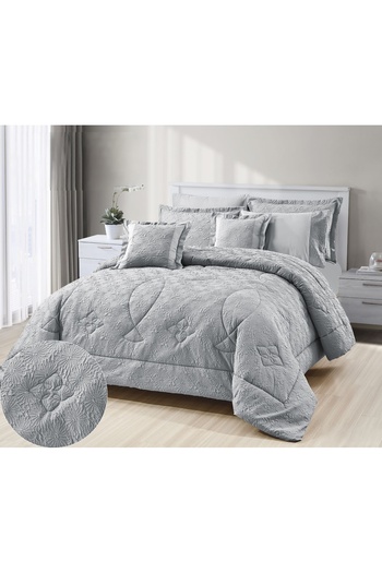 Red Rose Tiffany Summer Microfiber Inflatable Bedspread - 8 Pieces for Two People