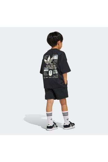 adidas Originals Kids Black Shorts Set