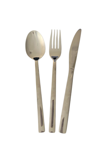 Preziosa 18-piece silver stainless steel cutlery set Preziosa Home