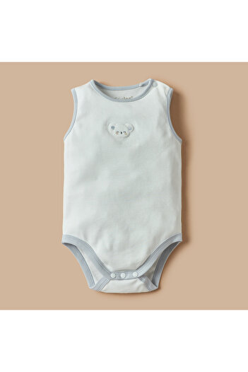giggles Koala Applique Sleeveless Bodysuit