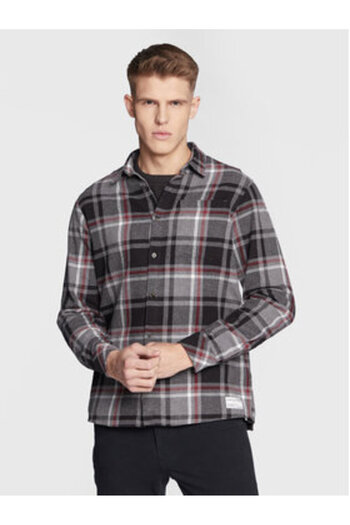 Solid Men's Shirt 21107051 Gray