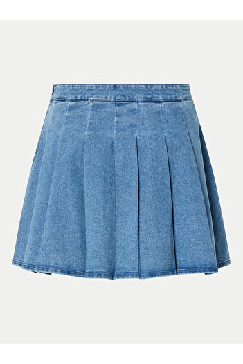 PIECES Fustă din denim pentru femei 17156077 albastră