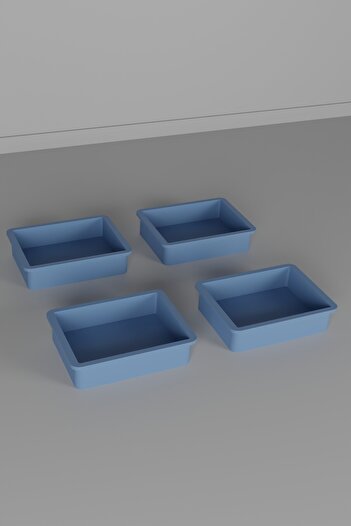 FurnatureDesign 4 Pcs Toy Cabinet Basket - Rails & Screws