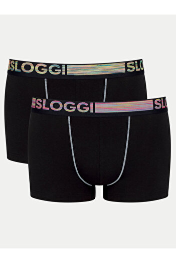 SLOGGI Men's Set of 2 pairs of boxers 10218485 Black