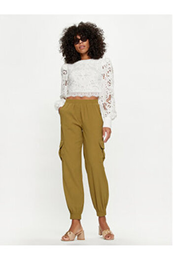 Silvian Heach Women's Cargo Pants GPP24421PA Khaki