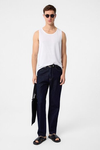 Antioch White Basic Men's Tank Top