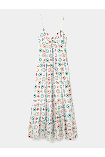 Desigual Women Summer Dress 24SWVW06 White