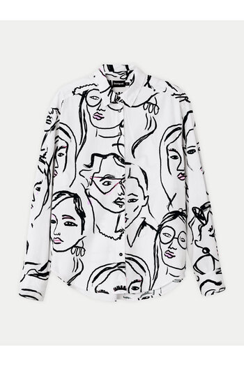 Desigual Women's Shirt 24WWCW34 White
