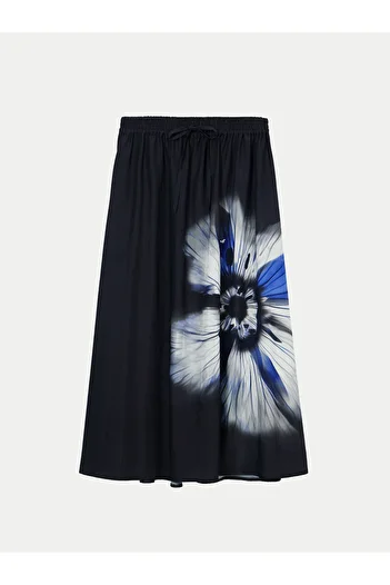 Desigual Women's A-line Skirt 24WWFW26 Black