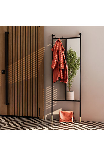 Marsah Home Lina mirror hanger, matte black metal frame 170x55 Cm