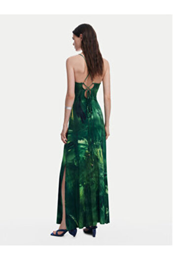 Desigual Women's Summer Dress 25SWVK55 Green