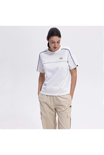 Ellesse Υπερμεγέθη γυναικείο μπλουζάκι σε λευκό χρώμα EF389-OF
