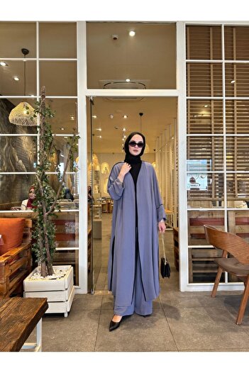 NS Moda Tesettür Rüya Takım Gri Model-540