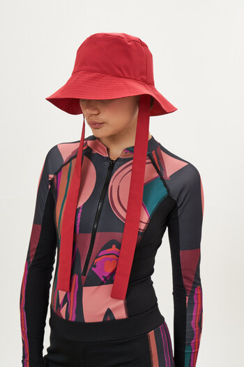 Mevra Bucket Beach Hat Red