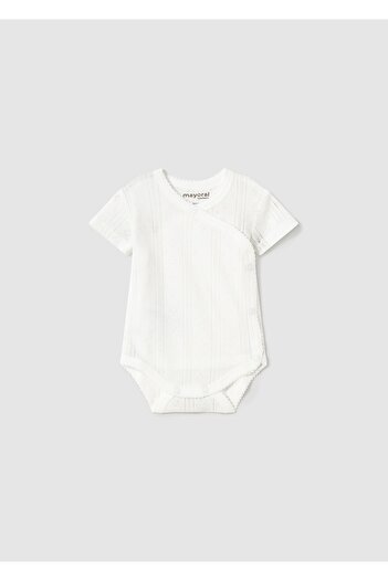 MAYORAL Baby Girl Short Sleeve Bodysuit White 1746