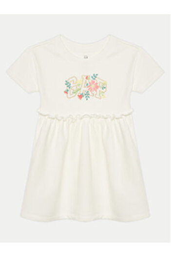 GAP Girl Casual Dress 736116-01 Ecru
