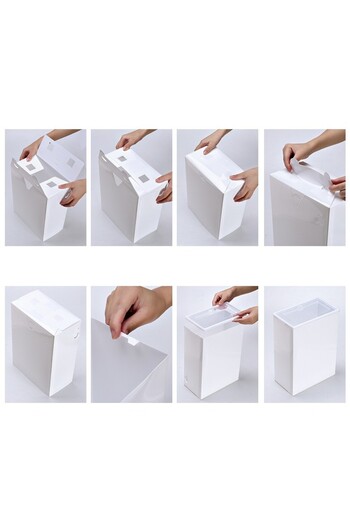 ONSG Cutie pentru Pantofi, Flippy, Tip Sertar, Plastic, Transparent, 33 x 23 x 13 cm