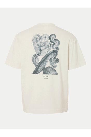 Selected Homme selected homme Men's T-Shirt 16097225 Ecru