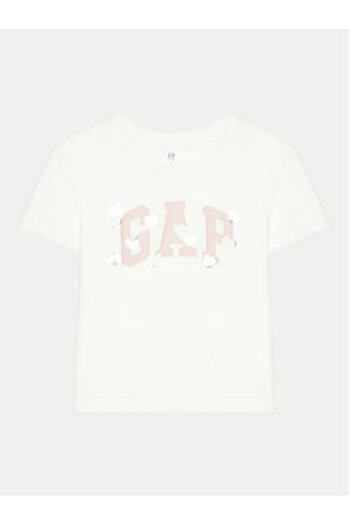 GAP Tricou pentru fete 628713-01 Alb